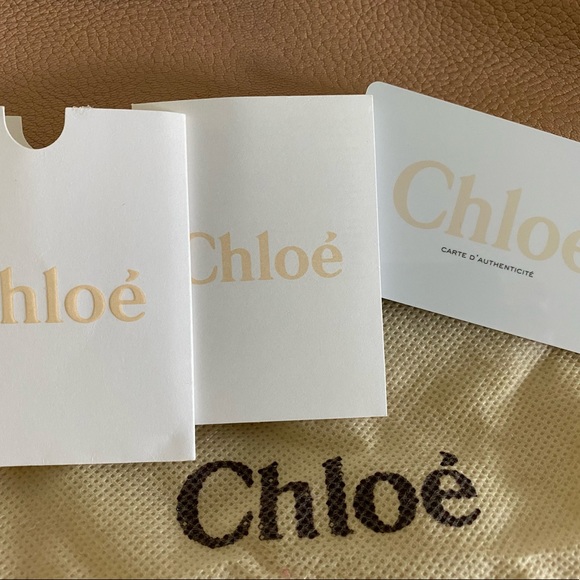 Brand new, authentic Chloe Porte Main bag in blush nude. Card of authenticity. - Picture 2 of 8